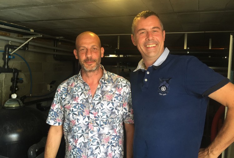 Xavier Raymond Responsable HPA et Florian Wlasiuk sp&eacute;cialiste traitement de l'eau piscine Hydralians Aix