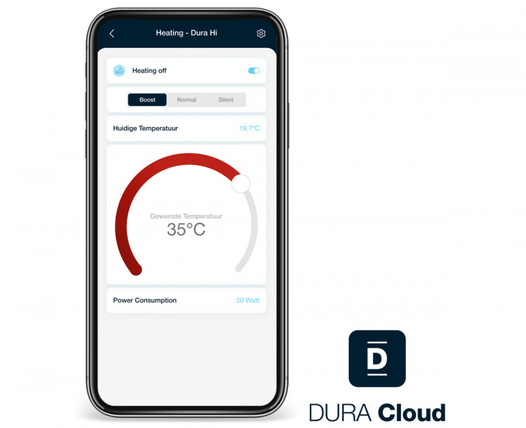 Application mobile pour pompe &agrave; chaleur Dura-Hi