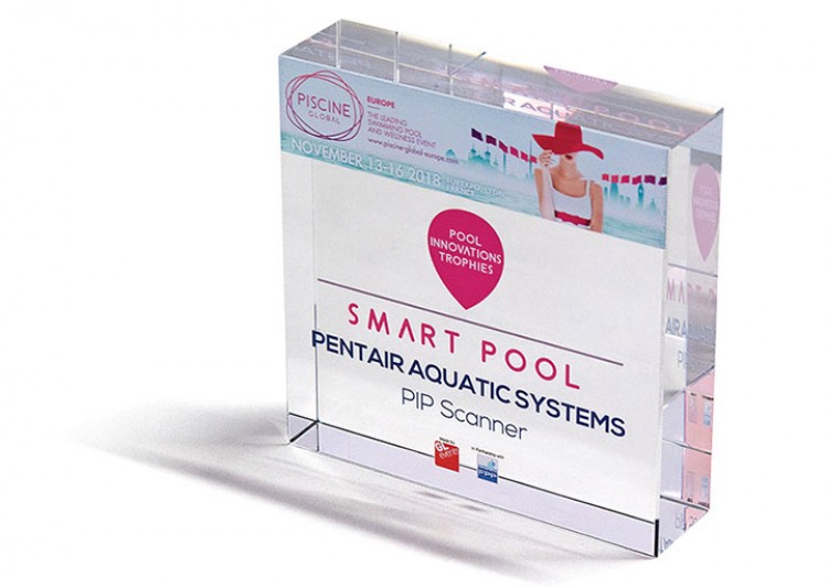 prix Innovation Cat&eacute;gorie Smart Pool Piscine Global Europe 2018 application PIP scanner PENTAIR