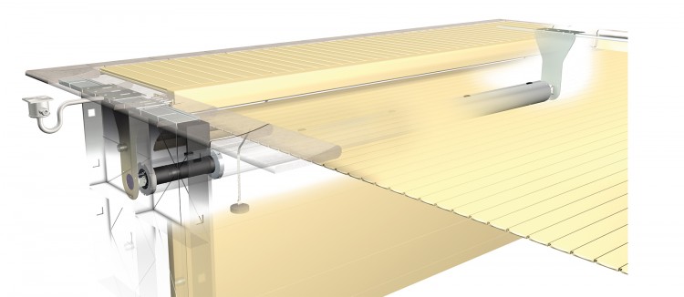 Coverdeck AX-IN couverture automatique immerg&eacute;e piscine s&eacute;curit&eacute; lasque support d'axe et platine scellement