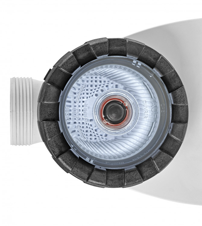 Couvercle transparent, avec &eacute;clairage led, de la pompe de filtration Vitalia Premium