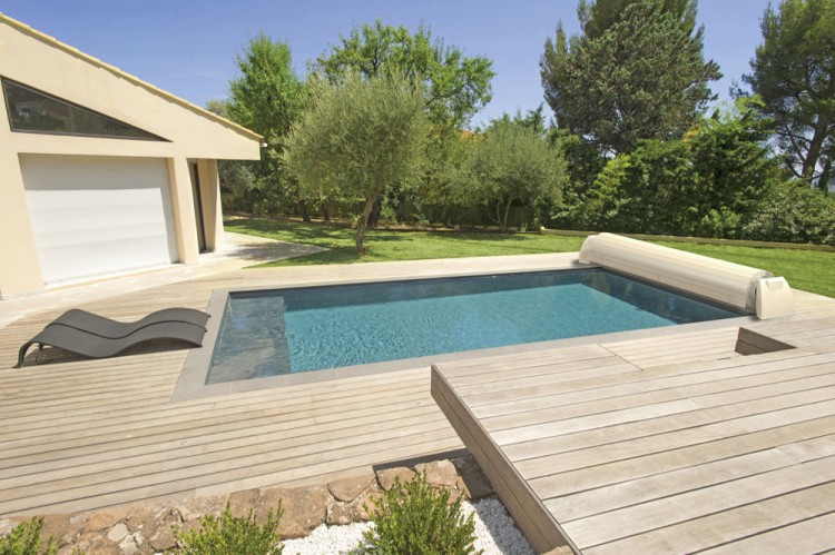 couverture securit&eacute; piscine hors-sol Evodeck Procopi