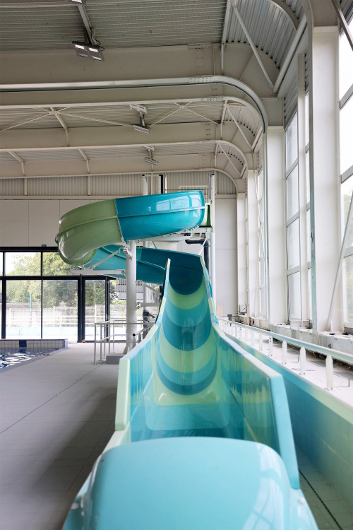 nouveau toboggan Edsun piscine Donges
