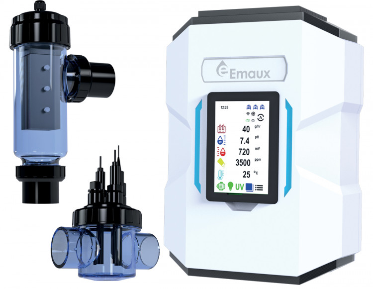 CyberSync by Emaux: control unit and measuring cells 