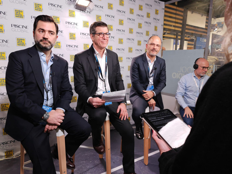 Luis Abad, Dar&iacute;o Vicario Ram&iacute;rez et Patrice Garrigues d'Hayward