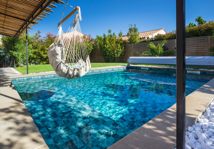 Piscine avec membrane arm&eacute;e BeBrane 3D Surface