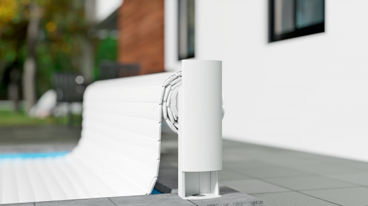 Design &eacute;pur&eacute; et installation simplifi&eacute;e pour le nouveau volet hors-sol OPEN Classic d'Abriblue