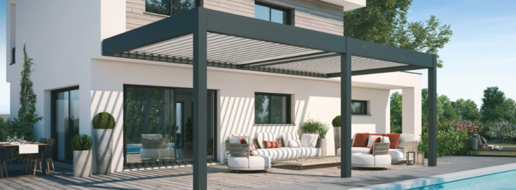 Pergola &agrave; lames orientables Abrisud