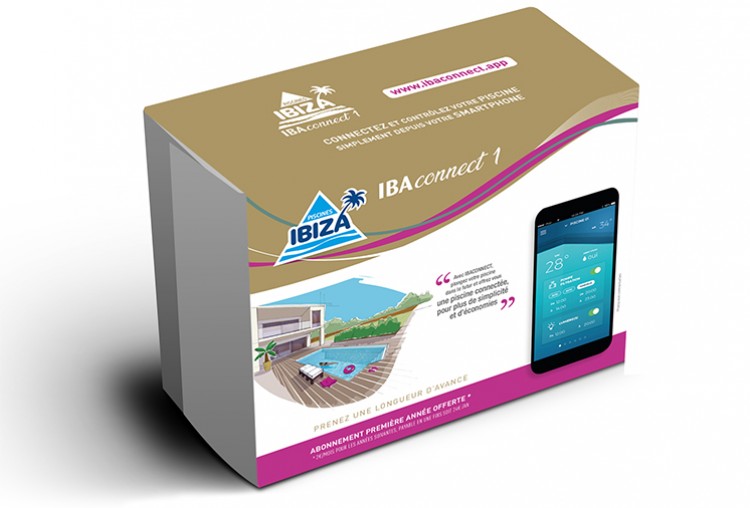packaging boitier connect&eacute; piscines ibiza iba connect 1