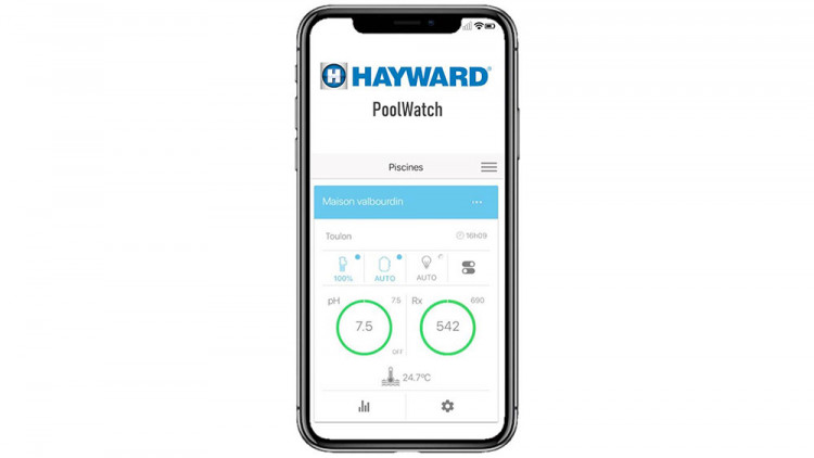 Application smartphone Hayward Poolwatch