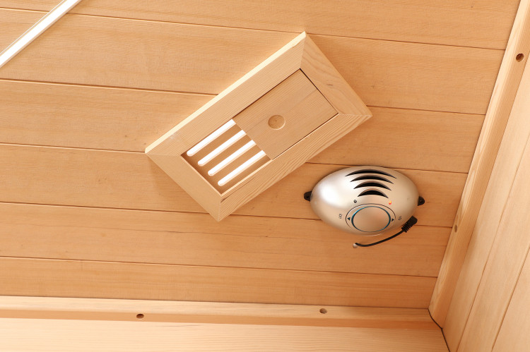 Purificateur d'air ozonateur ionisateur de la cabine de sauna infrarouge Canop&eacute;e de Holl's chez Pollstar