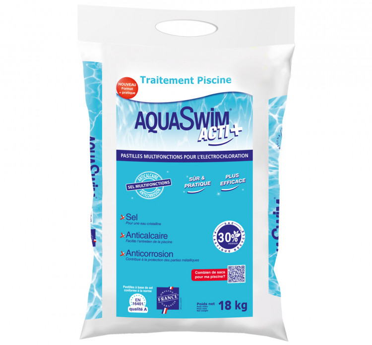 AquaSwim Acti+, pastilles multifonctions pour &eacute;lectrolyseur de sel