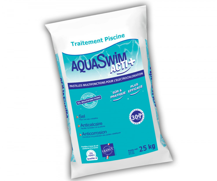 AquaSwim Acti+, pastilles multifonctions pour &eacute;lectrolyseur de sel