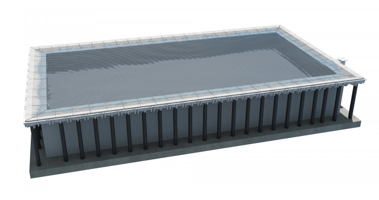 Proc&eacute;d&eacute; modulaire piscine miroir Sunpool de BWT