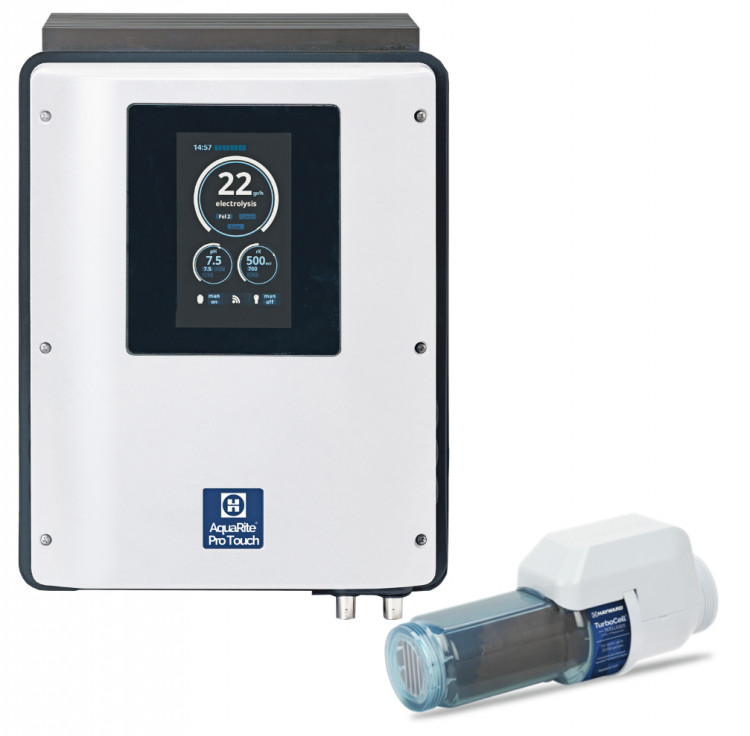 AquaRite&reg; Pro Touch d'Hayward et sa cellule