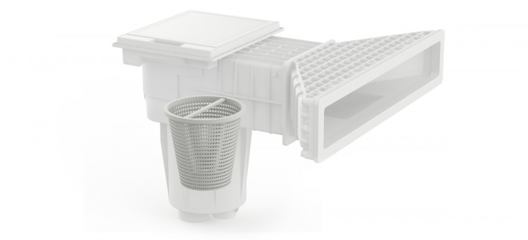 Skimmer X-Pro 600 d'Hayward avec panier de grande capacit&eacute; de 3 litres