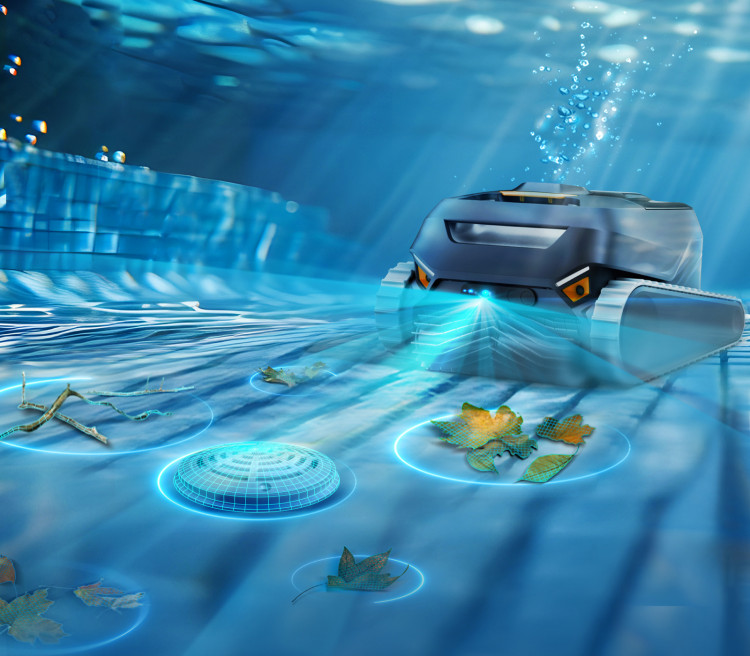 D&eacute;tection et collecte optimis&eacute;es gr&acirc;ce &agrave; la vision intelligente des robots de piscine Smorobot