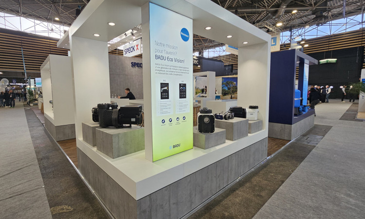 BADU Eco Vision sur le stand de SPECK &agrave; Piscine Global 2024