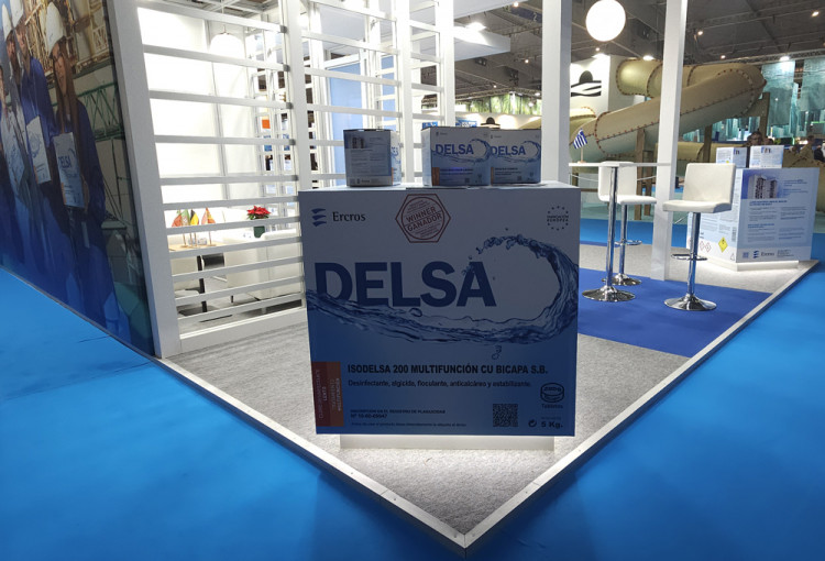 Stand Ercros &agrave; Piscina & Wellness Barcelona 2023