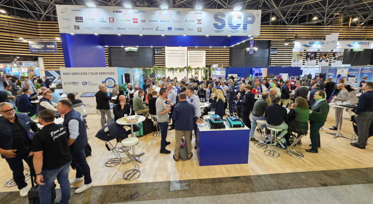 Stand de SCP Europe &agrave; Piscine Global 2024