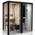 Sauna e hammam nella stessa cabina