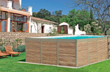 Antea: la nuova piscina elegante rivestita in bamb&ugrave;