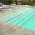 Couverture automatique de piscine invisible