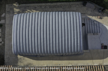 CF Dome : pour travailler dans une piscine en construction ou en r&eacute;novation m&ecirc;me en plein soleil