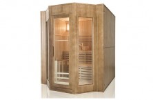 Cabine de sauna traditionnel au design &eacute;pur&eacute; : le nouveau mod&egrave;le Red Stone