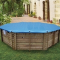 Couverture &agrave; barres facile pour piscines hors-sol bois