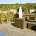 Des lames de terrasse durables en bambou thermo-trait&eacute;