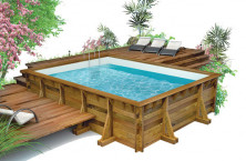 Les piscines bois &eacute;l&eacute;gantes et durables de D&eacute;tente Piscines