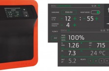 EVOLINK, the compact salt-water chlorinator connected to the pool