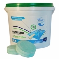 The concentrated chlorine tablet with an insect repellent