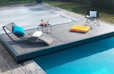 La terrasse mobile Stilys Duo, une nouvelle version esth&eacute;tique et efficace pour couvrir la piscine