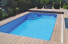 La terrazza mobile per piscina WALU DECK di WALTER