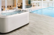 The new Triad&trade; spa of Dimension One Spas for home hydrotherapy