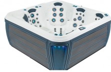 Le nouveau spa Ultimate Platimum distribu&eacute; par Europiscine