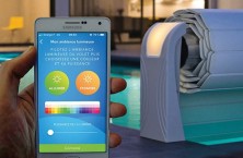 Le nouveau volet de piscine connect&eacute; Open AERO d'Abriblue