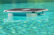 The Skimmi&trade; solar-powered surface cleaning robot from Maytronics