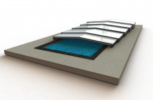 Le tout nouvel abri de piscine extrabas angulaire Angulys d'EC'Creation