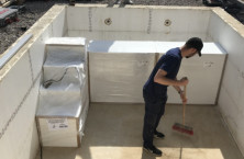Les escaliers sous liner nouvelle g&eacute;n&eacute;ration de TREND POOL en avant-premi&egrave;re &agrave; Lyon