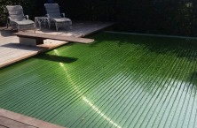 Les lames de couverture piscine Eclipse avec couleur personnalis&eacute;e