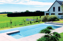 Proc&eacute;d&eacute; de construction Aquilus pour des piscines &agrave; d&eacute;bordement