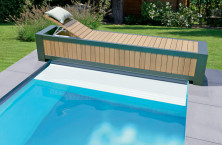 Roll&rsquo;Top 300 di Walter Pool: la copertura automatica che si trasforma in lettino prendisole