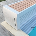 Un enrouleur hors-sol &laquo; banc &raquo; tr&egrave;s classe pour les couvertures automatiques de piscine