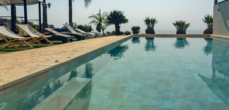 Verst&auml;rkte Membran f&uuml;r Pool &bdquo;Stonetile Golden&copy; Haogenplast&ldquo;