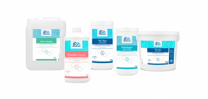 Un produit de chaque univers dans son nouveau packaging CF group Chemoform