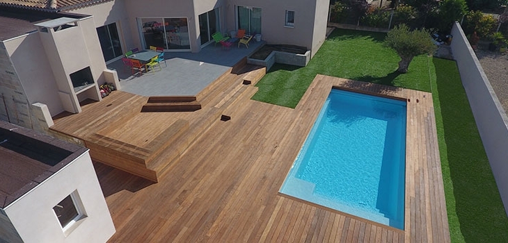 Cocktail Piscine piscines coque polyester  L&eacute;a Composites