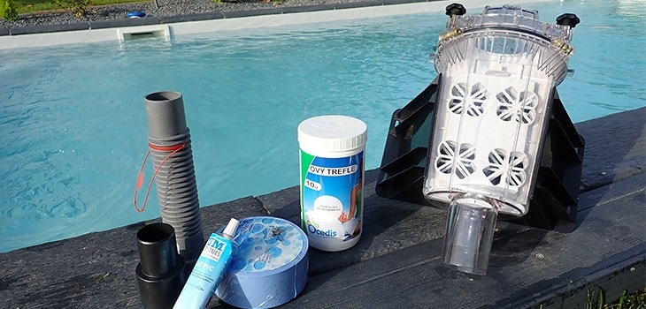 D&eacute;chlorage eau vidange lavage filtre piscine Ocedis